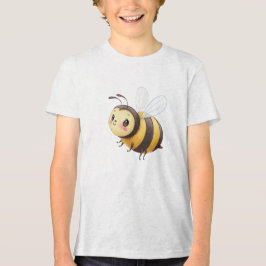 Cute Flying Bumblebee Illustration トライブレンドＴシャツ
