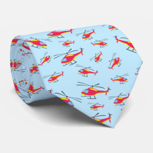 Cute Flying Helicopter ネクタイ