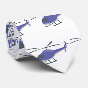 Cute Flying Helicopter ネクタイ