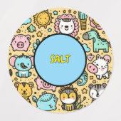 cute food container labels ラベル (デザイン2)