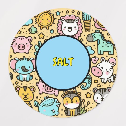 cute food container labels ラベル (デザイン2)