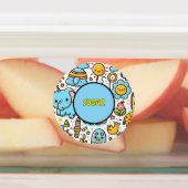 cute food container labels ラベル (貼付)