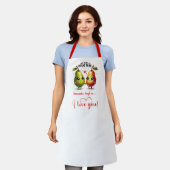 Cute Food Custom Name Best Love Gift Apron エプロン (着用した状態)