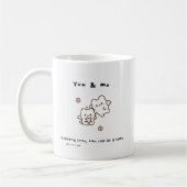 Cute ‘For You & Me’ Love Mug – Great Love Gift コーヒーマグカップ (左)