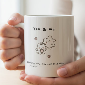 Cute ‘For You & Me’ Love Mug – Great Love Gift コーヒーマグカップ