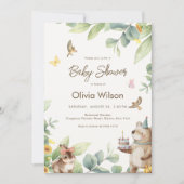 Cute Forest Animals 招待状 (正面)