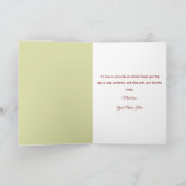 Cute Forest Animals Custom Birthday カード (内部)