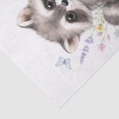 Cute Forest Baby Raccoon Baby Shower 薄葉紙 (詳細)