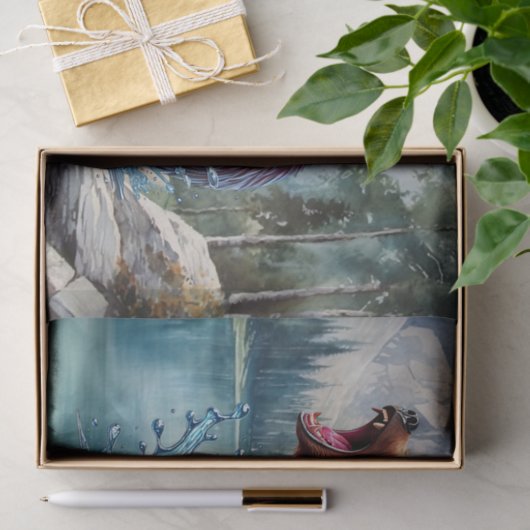 Cute Forest brown bear  薄葉紙 (ギフト)