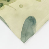 Cute Forest Friends Bear Fox Raccoon Watercolor フリースブランケット (角)