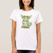 Cute Forest Sprite Fantasy Creature Illustration Tシャツ (正面)