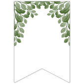 Cute Forest Woodland Animals Baby Shower Welcome バンティングフラッグ (第2の旗)