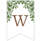 Cute Forest Woodland Animals Baby Shower Welcome バンティングフラッグ (第3の旗)