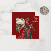 Cute Forestcore Holiday Fairy Holiday  ノートカード (正面/裏面インサイチュ)