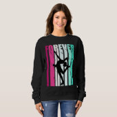 Cute Forever Cute Ice Skating Player Team Fan Coac スウェットシャツ (正面フル)