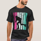Cute Forever Cute Roller Skating Roller Girls Fan  Tシャツ (正面)