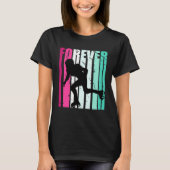 Cute Forever Cute Roller Skating Roller Girls Fan  Tシャツ (正面)