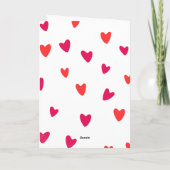 Cute fox and hedgehog teacher appreciation design カード (裏面)