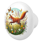 Cute fox animal lovers  セラミックノブ (右)