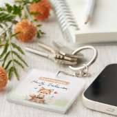 Cute fox baby shower  キーホルダー (正面右)