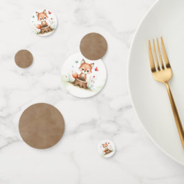 Cute fox baby shower コンフェッティ