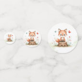 Cute fox baby shower  コンフェッティ (正面)