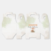 Cute fox baby shower  フェイバーボックス (見開き)