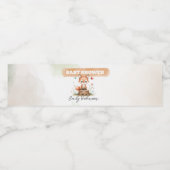 Cute fox baby shower  ペットボトルラベル (シングルラベル)