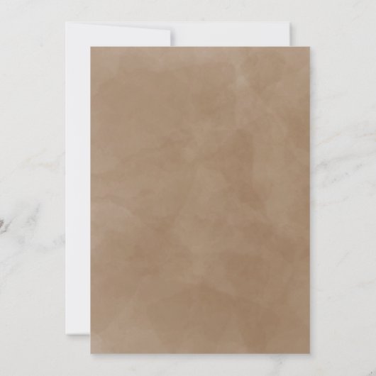 Cute fox baby shower invitation  招待状 (裏面)