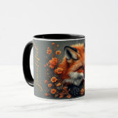 Cute Fox Coffee Mug – Woodland Animal Gift マグカップ (正面左)