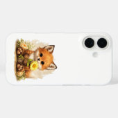 Cute Fox Flower Phone Case – Kawaii Animal Case-Mate iPhoneケース (裏面 (横))