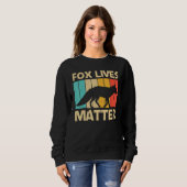 Cute Fox For Men Women Fennec Fox  Arctic Forest F スウェットシャツ (正面フル)