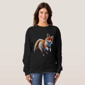 Cute fox for men women ladies foxes lovers fox ani スウェットシャツ (正面フル)