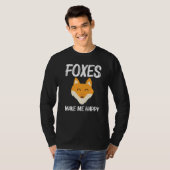 Cute Fox For Men Women Mammal Animal Pet Owners Tシャツ (正面フル)