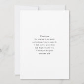 Cute Fox in a Red Scarf Autumn Image サンキューカード (裏面)