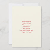 Cute Fox in a Red Scarf Autumn Image シーズンカード (裏面)