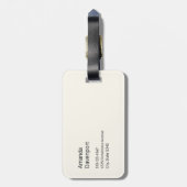 Cute Fox in a Red Scarf Autumn Image ラゲッジタグ (裏面縦)