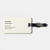 Cute Fox in a Red Scarf Autumn Image ラゲッジタグ (裏面横)