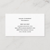 Cute Fox in a Red Scarf Autumn Image 名刺 (裏面)