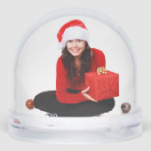 Cute Fox in Winter Woodland Photo Script Let It (裏面)