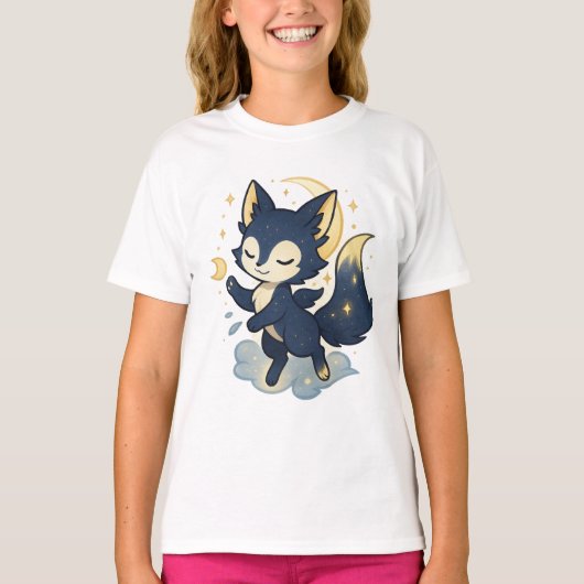 【Cute Fox Kids T-Shirt】 Tシャツ (正面)