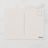 Cute fox lovers customizable  ポストカード (裏面)