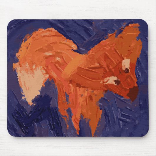 Cute Fox Mouse Pad マウスパッド (正面)