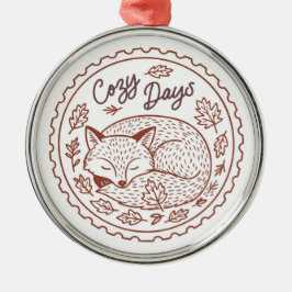 Cute Fox Nature Ornament メタルオーナメント