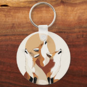 Cute Fox Pack Aesthetic Key Holder キーホルダー (正面)