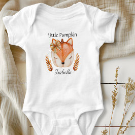 Cute Fox Pumpkin Baby Bodysuit ベビーボディスーツ