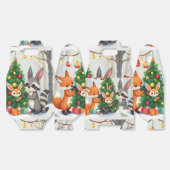  Cute Fox, Raccoon, & Bunny Christmas Keepsake フェイバーボックス (見開き)