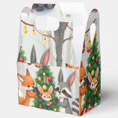 Cute Fox, Raccoon, & Bunny Christmas Keepsake フェイバーボックス (見開き)