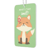 Cute Fox Sniffing the Air カーエアーフレッシュナー (左)