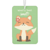 Cute Fox Sniffing the Air カーエアーフレッシュナー (裏面)